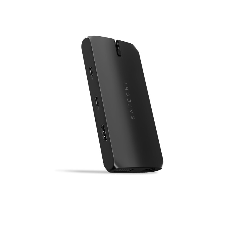 Хъб Satechi USB-C On the go Multiport adapter - Black Хъб Satechi USB-C On the go Multiport adapter - Black