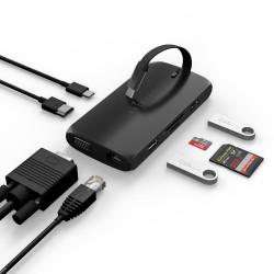Хъб Satechi USB-C On the go Multiport adapter - Black