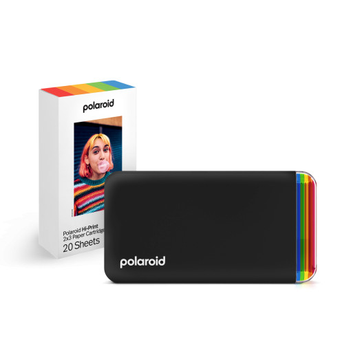 Комплект мобилен принтер за снимки Polaroid Hi·Print 2x3 Generation 2 Starter Set - Black