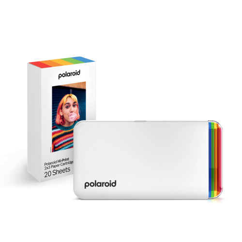 Комплект мобилен принтер за снимки Polaroid Hi·Print 2x3 Generation 2 Starter Set - White