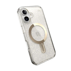 Калъф Speck iPhone 16, Presidio Lux Glitter MagSafe+ClickLock