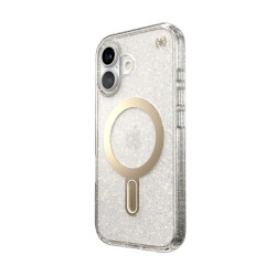 Калъф Speck iPhone 16, Presidio Lux Glitter MagSafe+ClickLock