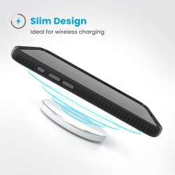 Калъф Speck iPhone 16 Plus Presidio2 Grip, Black/Slate Grey