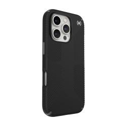 Калъф Speck iPhone 16 Pro Presidio2 Grip, Black/Slate Grey