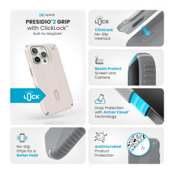 Калъф Калъф Speck Presidio Presidio2 Grip, за iPhone 16 Pro