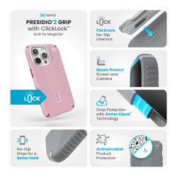 Калъф Калъф Speck Presidio Presidio2 Grip, за iPhone 16 Pro