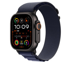 Каишка Apple Watch 49mm Loop: Navy Alpine Loop - Large - Black