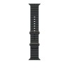Каишка Apple Watch 49mm Band: Black Ocean Band - Natural Titanium Finish