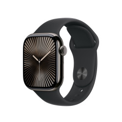 Каишка Apple Watch 42mm Sport Band: Black Sport Band - M/L