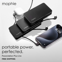 Външна батерия Mophie powerstation plus 10 000 mAh - Black