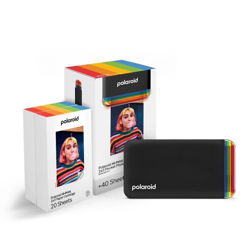 Комплект мобилен принтер за снимки Polaroid Hi·Print 2x3 Комплект мобилен принтер за снимки Polaroid Hi·Print 2x3