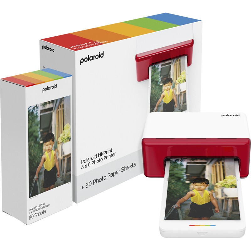 Комплект Принтер за снимки Polaroid Hi·Print 4x6 Photo Printer Комплект Принтер за снимки Polaroid Hi·Print 4x6 Photo Printer