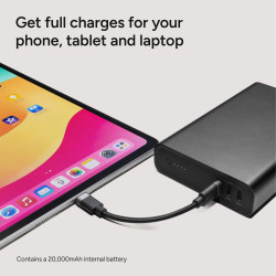 Външна батерия Mophie Powerstation Pro 20 000k 2025, Black