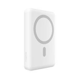 Външна батерия с безжичнo зареждане Mophie Essentials Magnetic wireless portable battery 10k, White