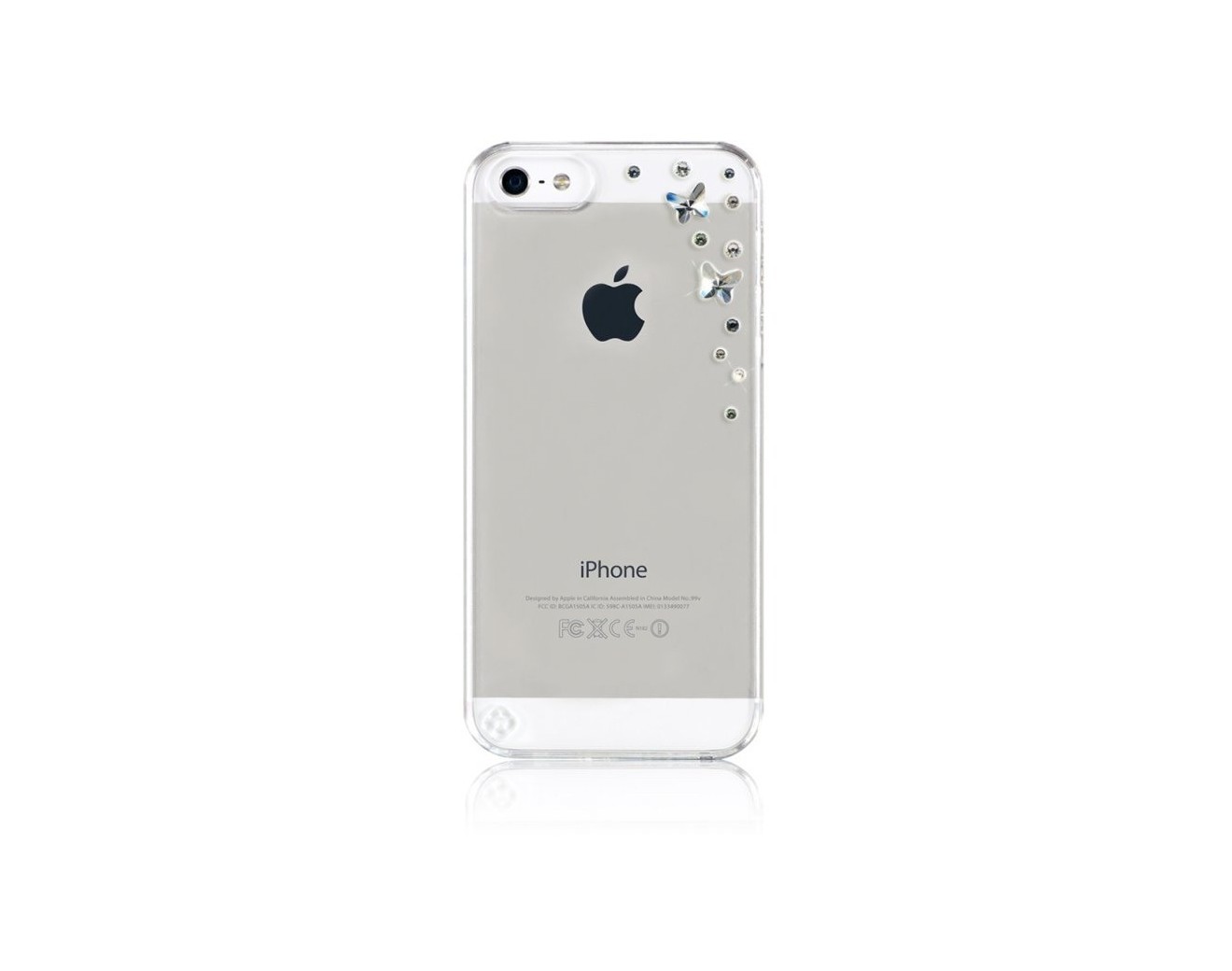Калъф Bling My Thing iPhone SE (5S) - Butterflies Silvernight