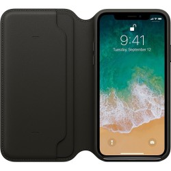 Калъф Apple IPhone X Leather Folio - Black