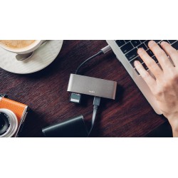 Адаптор Moshi USB-C Multimedia Adapter - Titanium Gray