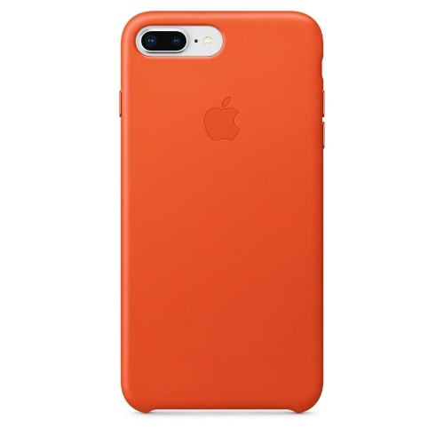 Калъф Apple iPhone 8 Plus / iPhone 7 Plus Leather Case - Bright Orange