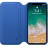 Калъф Apple IPhone X Leather Folio - Electric Blue