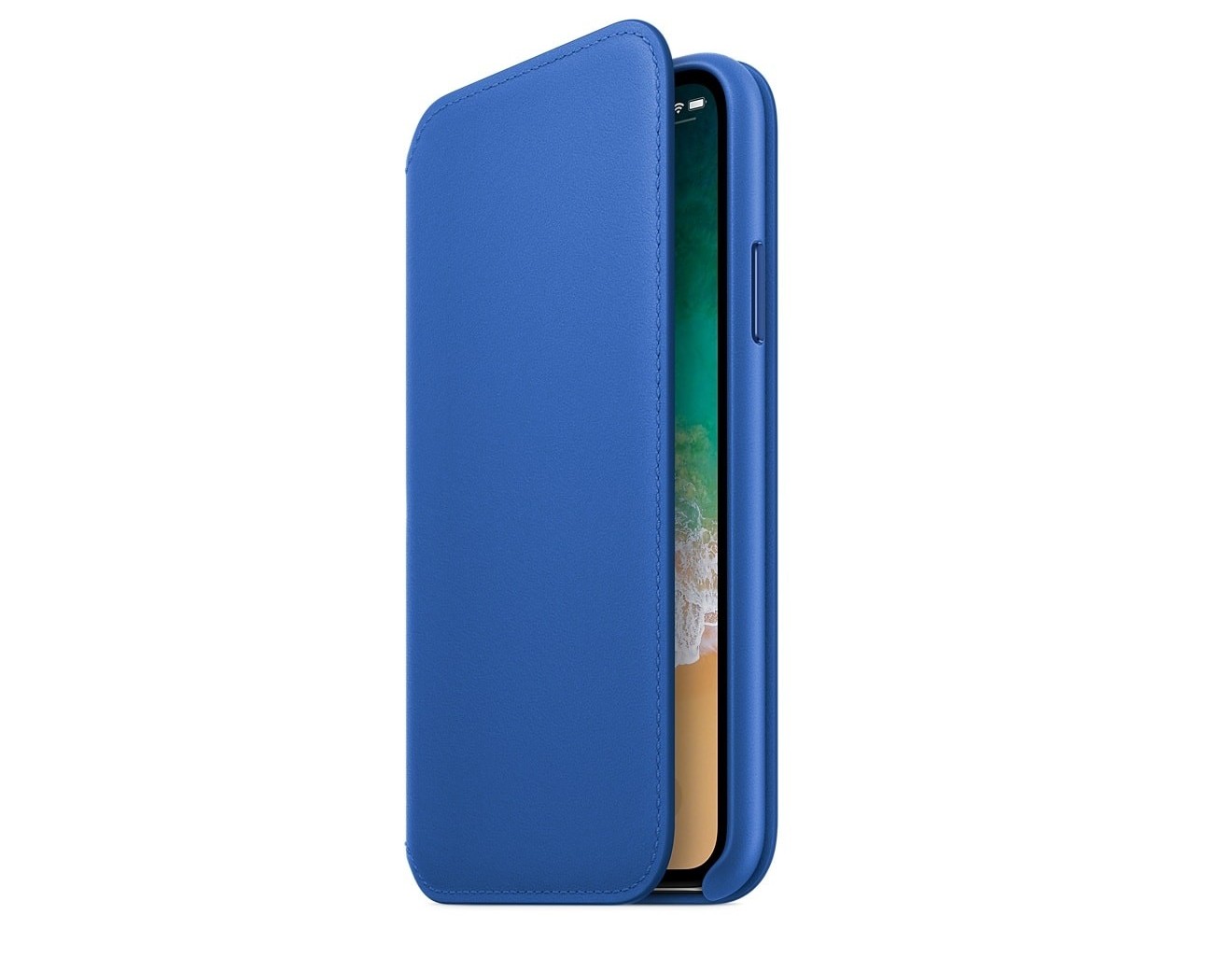 Калъф Apple IPhone X Leather Folio - Electric Blue
