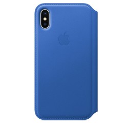 Калъф Apple IPhone X Leather Folio - Electric Blue