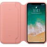 Калъф Apple IPhone X Leather Folio - Soft Pink