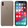 Apple iPhone XS Max Leather Case - Taupe