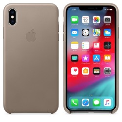 Apple iPhone XS Max Leather Case - Taupe