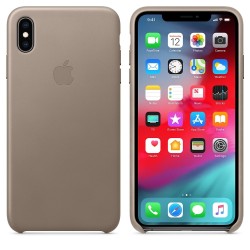 Apple iPhone XS Max Leather Case - Taupe