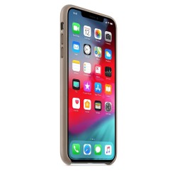Apple iPhone XS Max Leather Case - Taupe