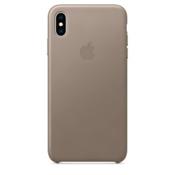 Apple iPhone XS Max Leather Case - Taupe