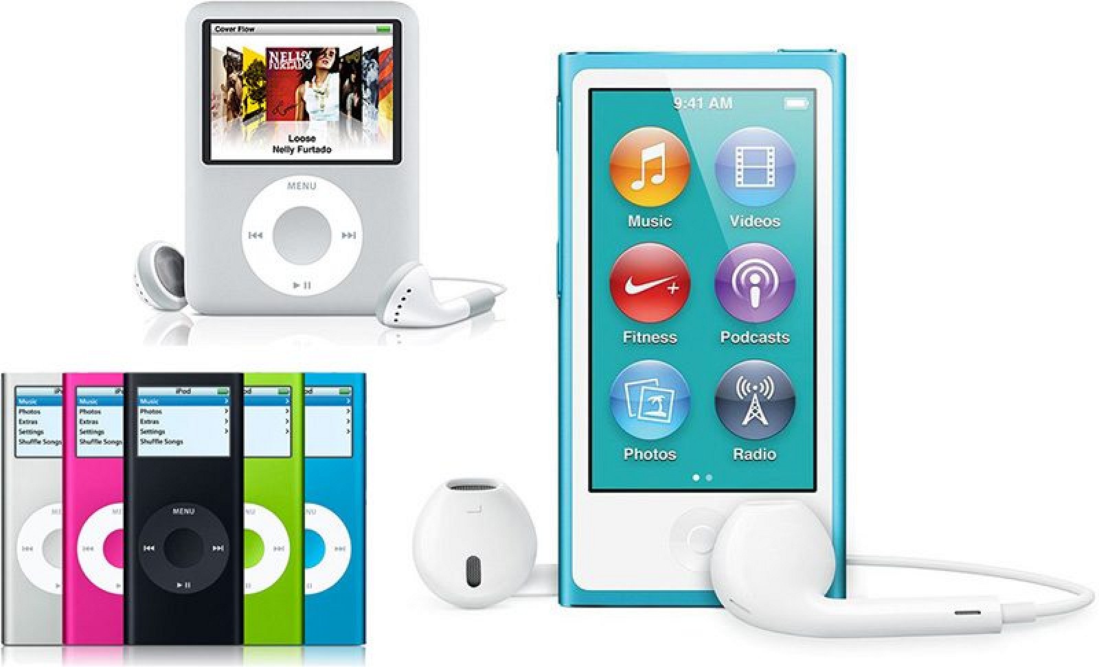 iPod shuffle и iPod nano